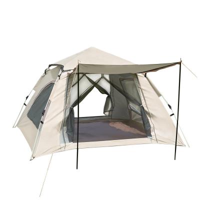 China Extended type sliver pastebrushing outdoor camping tent / quick-open sunscreen and waterproof portable tent for sale