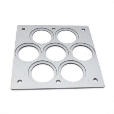 China Industry Custom Metal Plate for LED Reflector Cup with Large LED Mounting Holes Flood Light Reflector Brackets for sale