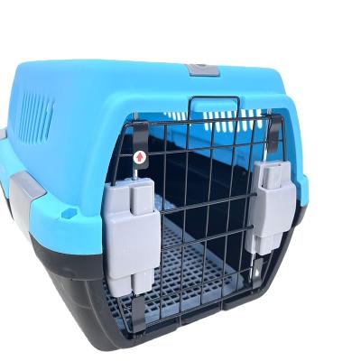 China Sustainable Basics 2-Door Top Load Hard-sided Dog and Cat Kennel Airline Approved Travel Pet Carrier for sale