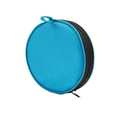 China Viable 2 In 1 Collaspable Round Shape Travel Pet Water Food Bowl Dog Bowl Portable Outdoor Collapsible Bowls With Removable Zipper Bag for sale