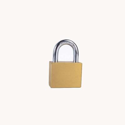 China Factory Wholesale Three Size Padlock Privacy Protection Square Type Available Sample Durable Brass Padlock for sale