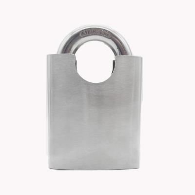 China Durable 2021 Promotional Gold Plated Stainless Steel Padlock 304 Stainless Steel Heavy Duty Padlock for sale