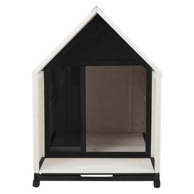 China Windproof Morden Large Outdoor Wooden Kennel With Waterproof Pet House for sale