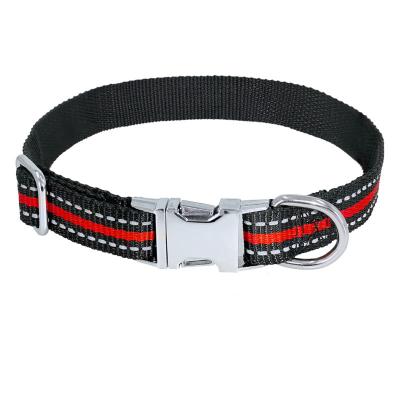 China Wholesale Polyester Viable Border Hot Color Spot Manufacturers Reflective Pet Dog Collar for sale