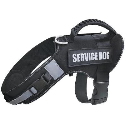 China Durable Oxford Fabric Waterproof Adjustable K9 Vest Explosion Proof Punch For Medium And Large Dog Traction Chest Strap for sale