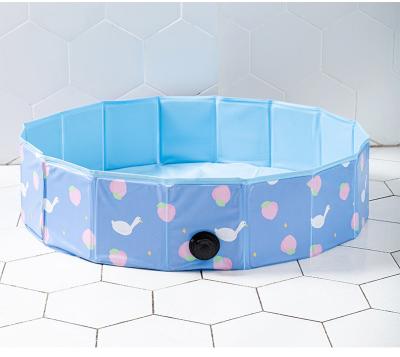 China Baby Swimming Pool Pet Portable Foldable Kiddie Paddling Kids Ball Pool 80x80x20cm for sale