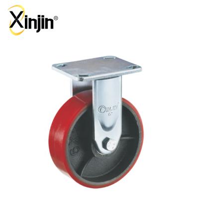 China Fixed Caster Cart Wheel Rigid Heavy Duty / Fixed Wheel Caster for sale