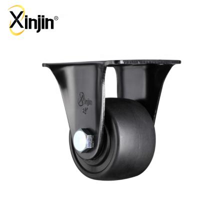 China All Fields Black Nylon Wheel Caster / Mini Duty Caster Wheel / Low Profile Casters And Wheels for sale