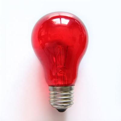 China A60 e27 60w Red Edison Lamp High Temperature General Purpose Vintage Incandescent Incandescent Light Bulb for sale