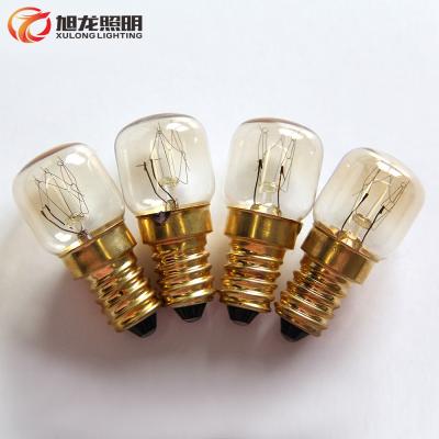 China Brass/nickel T22 T25 E14 300 degree oven refrigerator heat resistant lamp bulb for sale for sale