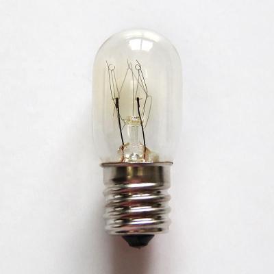 China Small Shape Aluminum / Brass / Nickel Steel 110V 7W T22 E12 Vintage Clear Tubular Tungsten Lamp Incandescent Light Bulb for sale