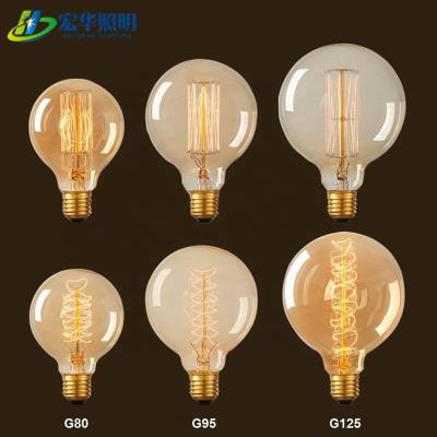 China Edison G80 G95 G125 Brass Incandescent Globe Vintage Pendant Lamp Antique Bulbs for sale