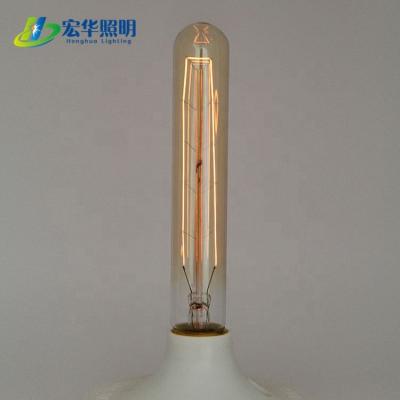 China T30 40W Yellow Light Edison Vintage Tungsten Filament Brass Bulb for sale