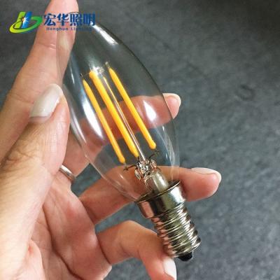 China Desk Style Dimmable Vintage LED Filament Bulb C35 E12 4W 360 Degree for sale