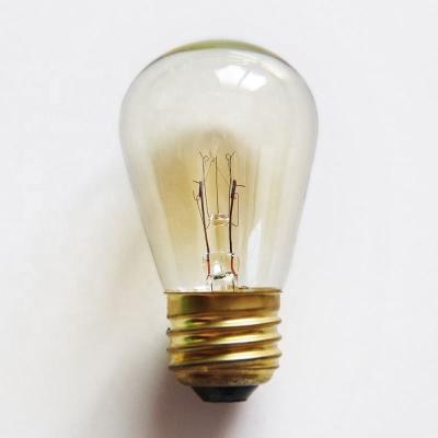 China Aluminum / Brass / Brass With Nickel S14 120V 11W E26 Vintage Style Lighting Retro Incandescent Bulb For Decoration Etc. for the US market for sale