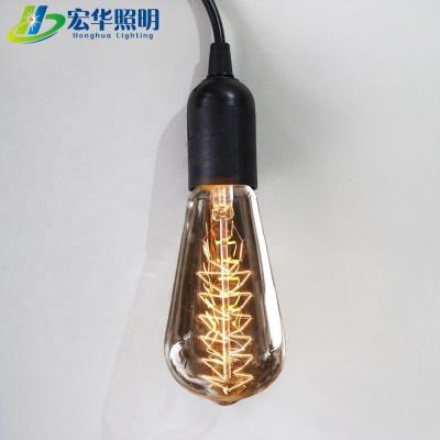 China Indoor ST64 Screw Bulb Holder Pendant Lamp Cord Power Cable With Socket for sale