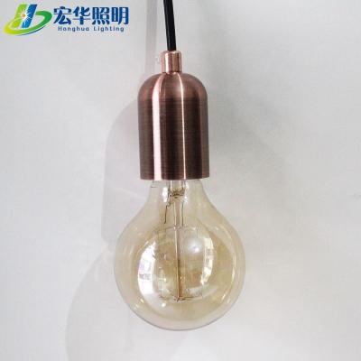 China Vintage Industrial Vintage Pendant Screw Lamp Cord-Connector Light Bulb Holder for sale