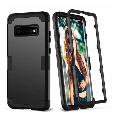 China Three Layer Shock Resistant Shockproof Armor Case For Samsung Galaxy S10 S9 S8 Hybrid Plus Note 8 Back Cover 9 Case for sale