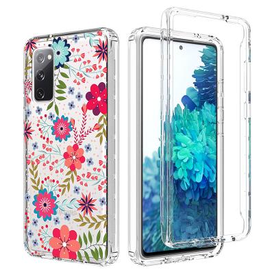 China Shockproof Colorful Clear Back Cover For Samsung Galaxy S20 Fe Fashion TPU+PC Transparent Waterproof Shockproof Phone Cases for sale