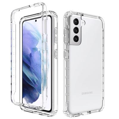 China Phone Shockproof Cases For Samsung Galaxy S21 Plus Ultra Custom Fashion TPU+PC Transparent Eco-Friendly Transparent Waterproof Shockproof Phone Cases for sale