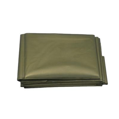 China Survival Outdoors Unfolded 210x130cm Survival Rescue Blanket Military Emergency Blankets For Hiking for sale