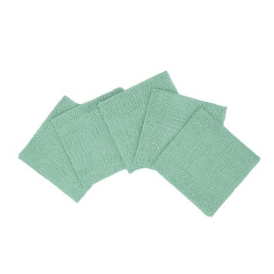 China HOT SALE Green 100% Cotton 5x5cm Gauze Swab Sponge Gauze For SALE 100% Cotton Wound for sale