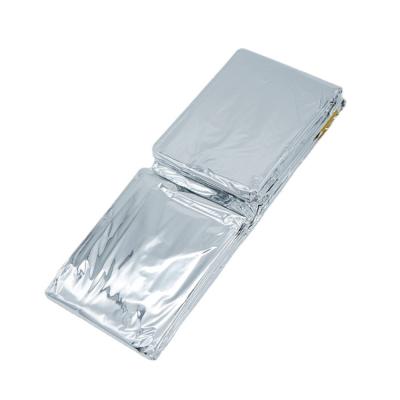 China HOT SALE PE Mylar Emergency Sleeping Bag Outdoor Life Thermal Silver Wholesale Hybrid Type Sleeping Bags For Camping for sale