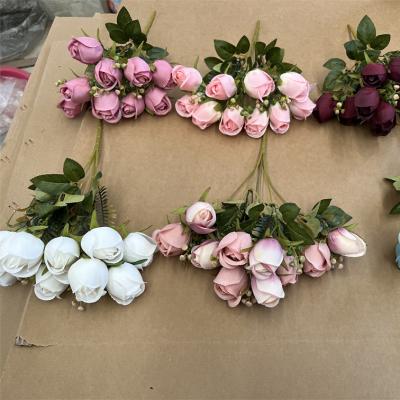 China Hot Selling Natural Touch Artificial Flower 5 Head Mounted Flower For Wedding Decor And Home for sale