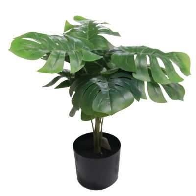 China Wholesale 12 Hands Minimalist National Artificial Philodendron Selloum Tree Plant for Indoor and Outdoor Home Decoration for sale