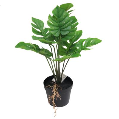 China Wholesale 12 Style Minimalist New Handmade Good Quality Monstera Leaf Plant Artificial Monstera Leaf Plant For Home Indoor And Outdoor Decoration for sale