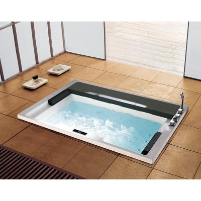 China Waterfall Bathtub ANAQ Acrylic LCD Control Panel Bathtub Massager Manufacturers Drop In Hydra Massage Bathtub for sale