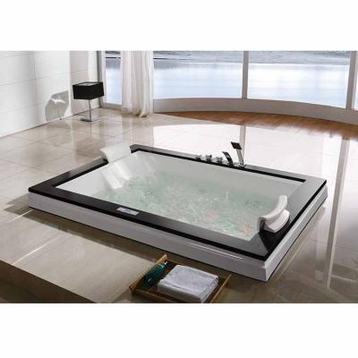 China Waterfall Bathtub Whirlpool and Air Bubble Spa Drop-In Electric Whirlpool Massage Bathtub for sale