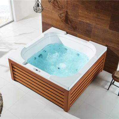 China Chinese Hot Selling Indoor Bathtub Jet Foot Massage Whirlpool Waterfall Bathtub Whirlpool Color Light Waterfall Bathtub for sale