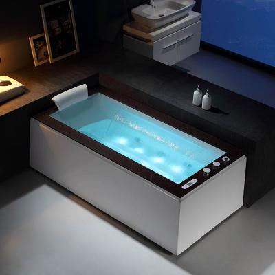 China Lightweight Electric Waterfall Bathtub Color Whirlpool Massage Waterfall Freestanding Bathtub for sale