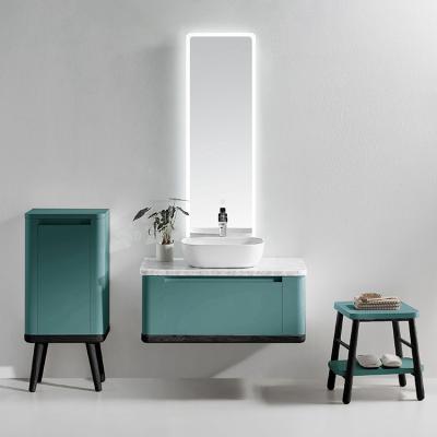 China ANAQ New Modern Italian Design Vanity Contemporary MDF Bathroom Wall Hanging Cabinet for sale