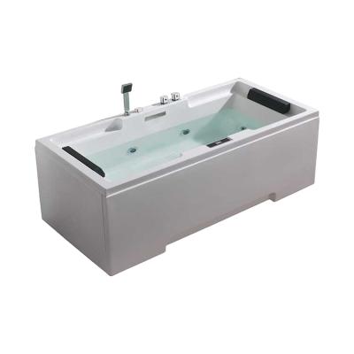 China 2021 hot sale hydro massage bathtub whirlpool massage bathtub with color light jets for sale