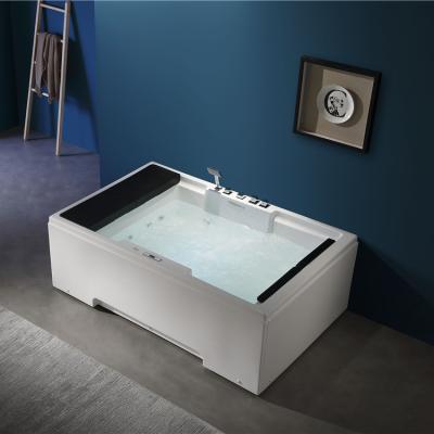 China Wholesale Indoor People Plug Waterfall Bathtub ANAQ Factory Waterfall Message Acrylic Bathtub Whirlpools 2 for sale