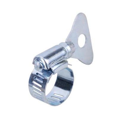 China Pipe Flange 12.7mm Band Width American Style Perforated Thumb Screw Pipe Clamp for sale