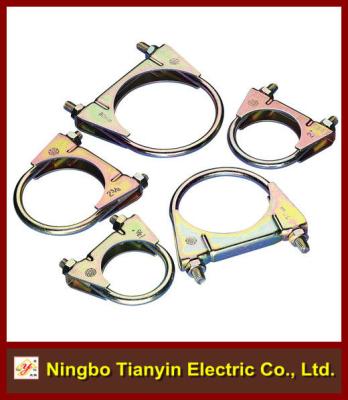 China Heavy Duty U Bolt M10 High Strength Muffler Pipe Clamp for sale