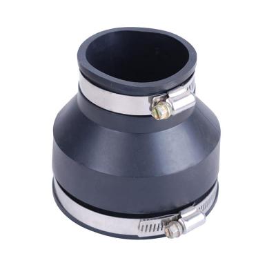 China Hotels PVC Cushioned Reducing Worm Drive Pipe Coupling for sale