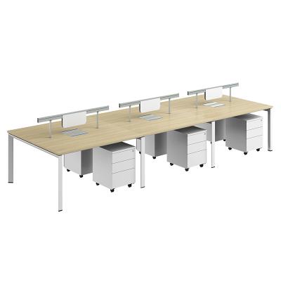 China Convertible High Quality 2/4/6 Seat Computer Desk Open Working Table Regional Office Workstations for sale