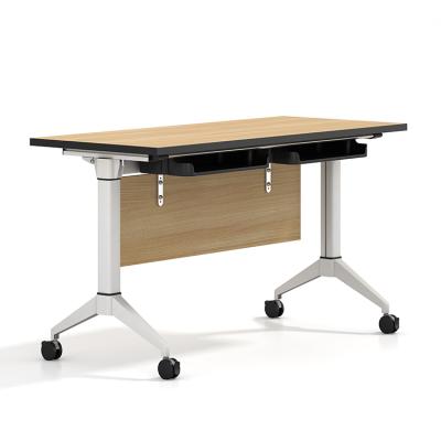 China Foldable High Quality Modern Universal Fast Folding Laptop Table Folding Delivery Furniture Training Desk for sale