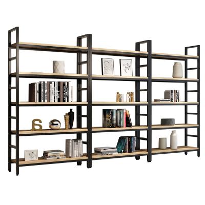 China Modern Modern Bookshelf Metal Double Sided Fashion Steel School Bookcase Bookcase for sale