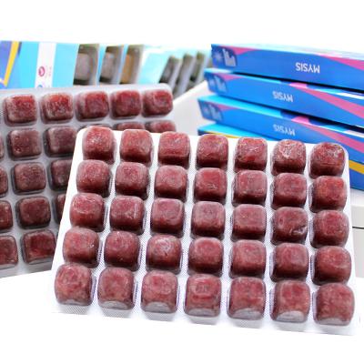 China Viable Frozen Bloodworm Red Worm Flowerhorn Frozen Fish Food for sale