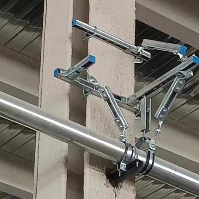 China Robust Galvanized Seismic Support Brackets Bolted Installation For Stable Structural Support for sale