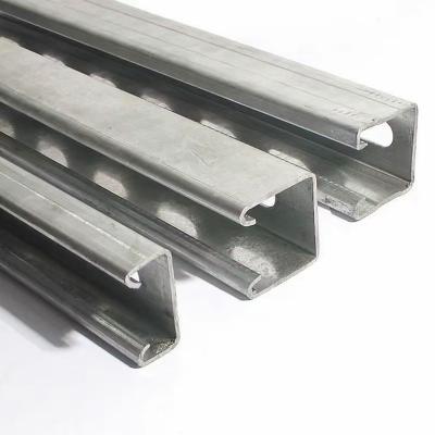 China Lightweight Anodized Silver Metal Slotted Channel 1-3mm Aluminum C Shaped Steel Channel for sale