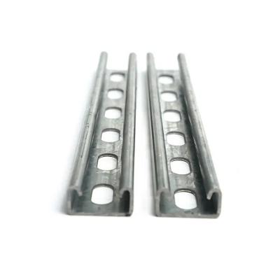 China Corrosion Resistant Silver Anodized C Shaped Aluminium Strut Channel Aluminum Alloy Steel Sections for sale