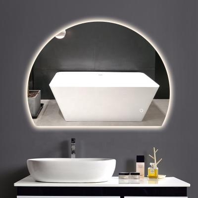 China Professional Modern Three Color Smart Transformation Bright Waterproof Bathroom Led Mirror for sale