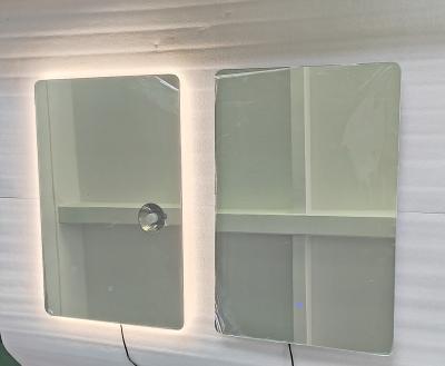 China Illuminated Luxury LED Wall Mounted Bath Mirrors Rectangle Bathroom Mirror With Led Light for sale