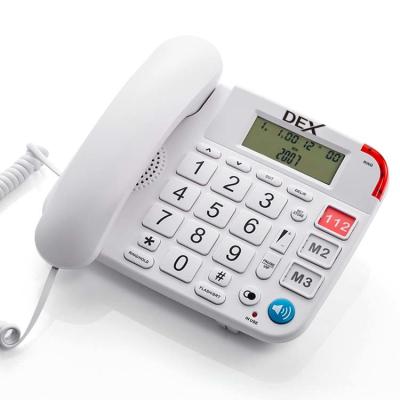 China DEX Corded Telephone BIG KEY Corded Landline Telephone Home Office zu verkaufen